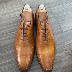 Elegant Brown Leather Men's Shoes